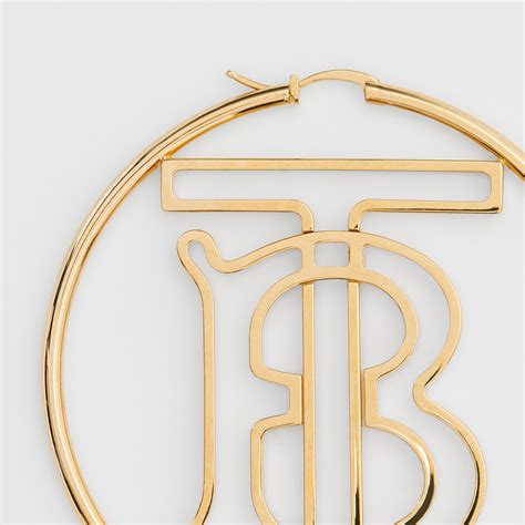 Burberry hoop earrings